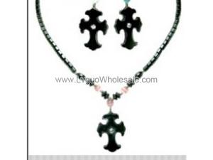 Hematite Cross Pendant